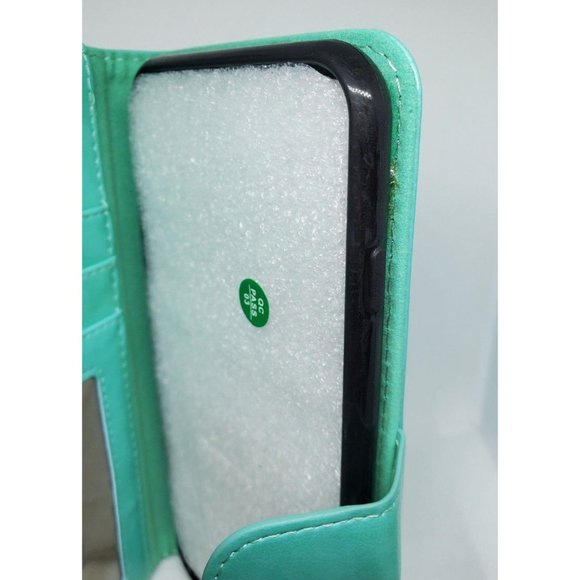 iPhone 7 Plus Truth Cell Phone Case Wallet RFID With Credit Card Protector Green - Picture 7 of 11